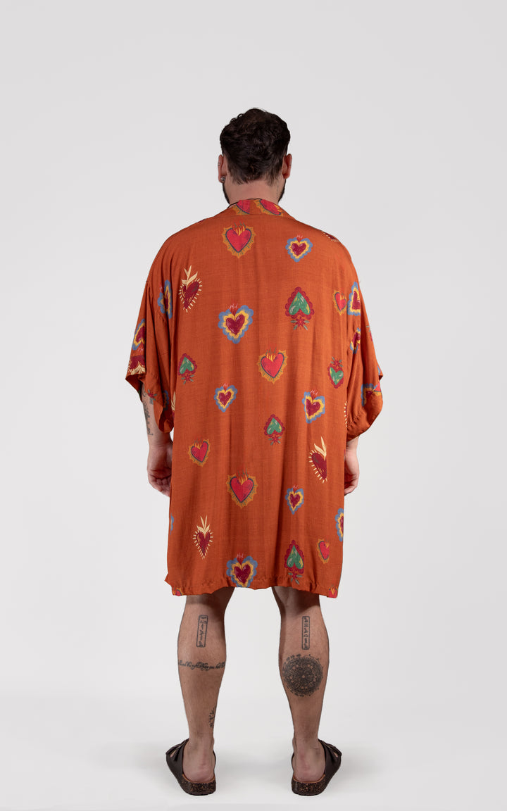 Heart On Fire Oversized Kimono