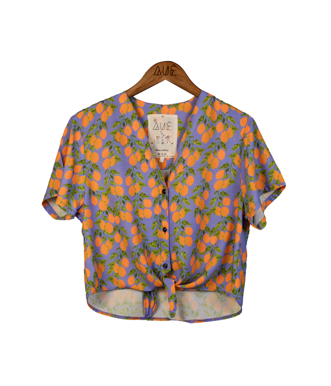 Vintage Oranges Crop Top