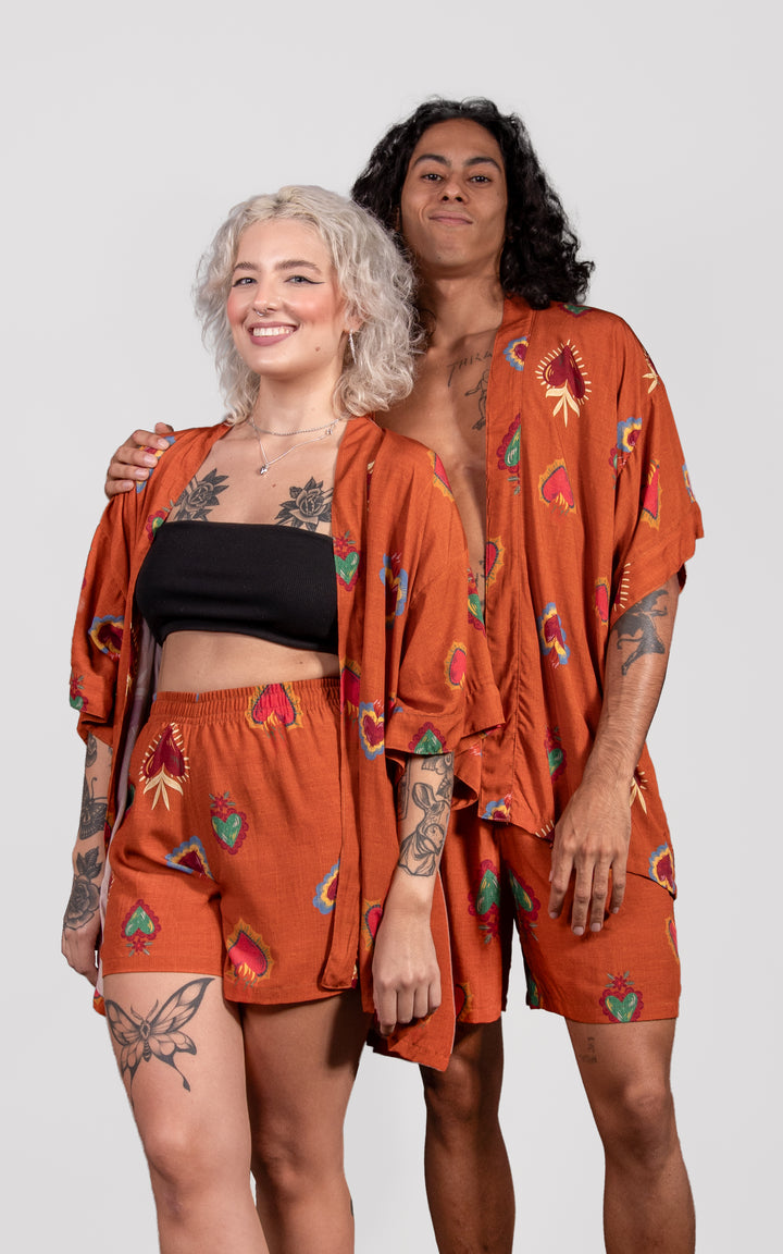 Heart On Fire Kimono