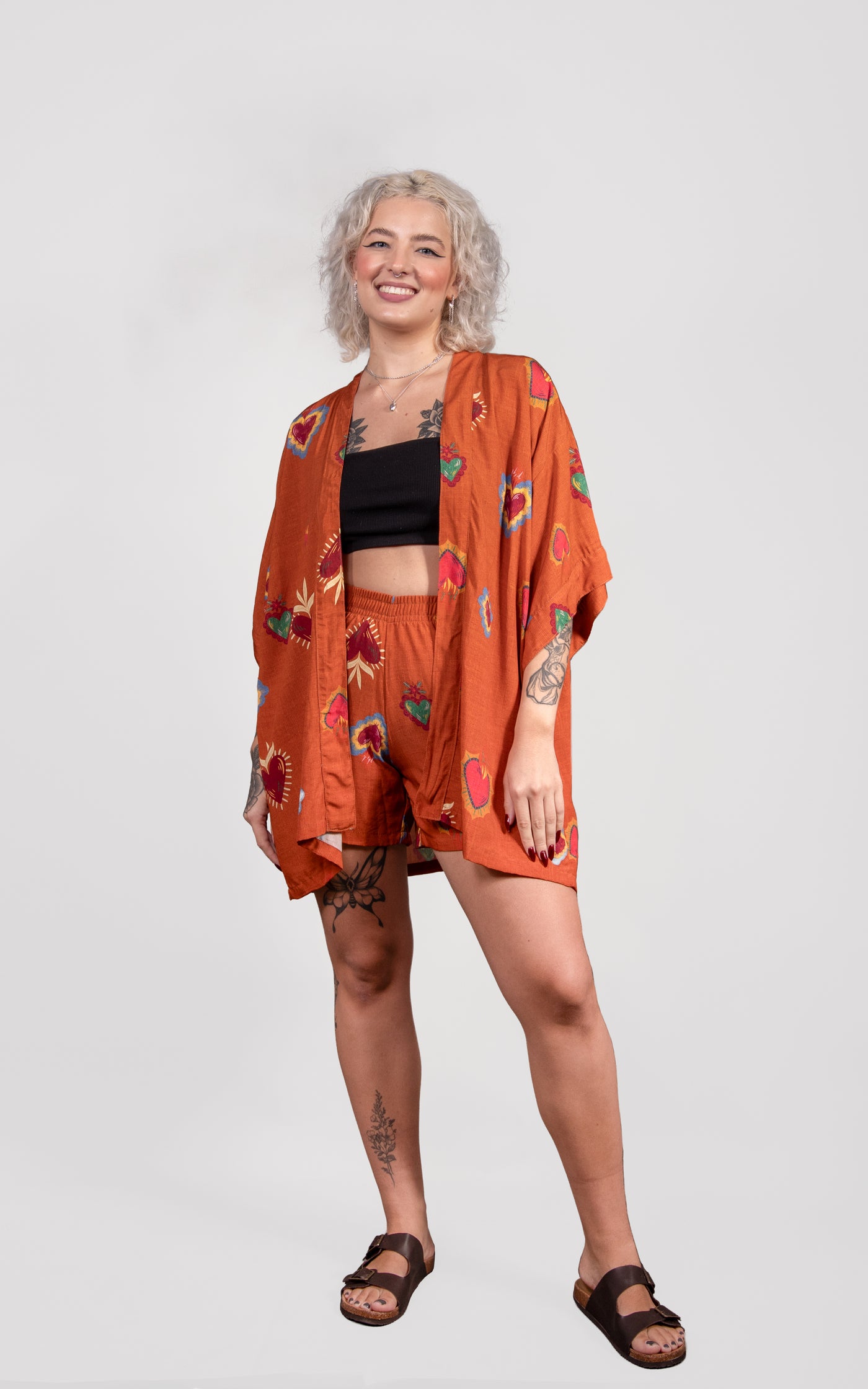 Heart On Fire Kimono