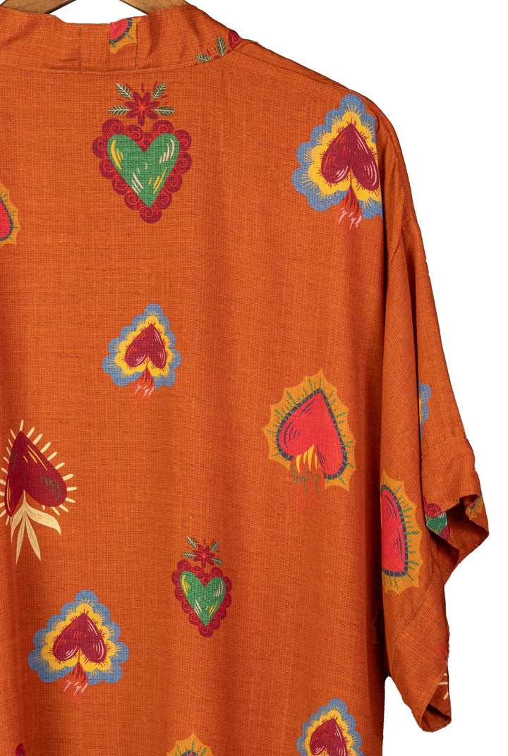 Heart On Fire Oversized Kimono